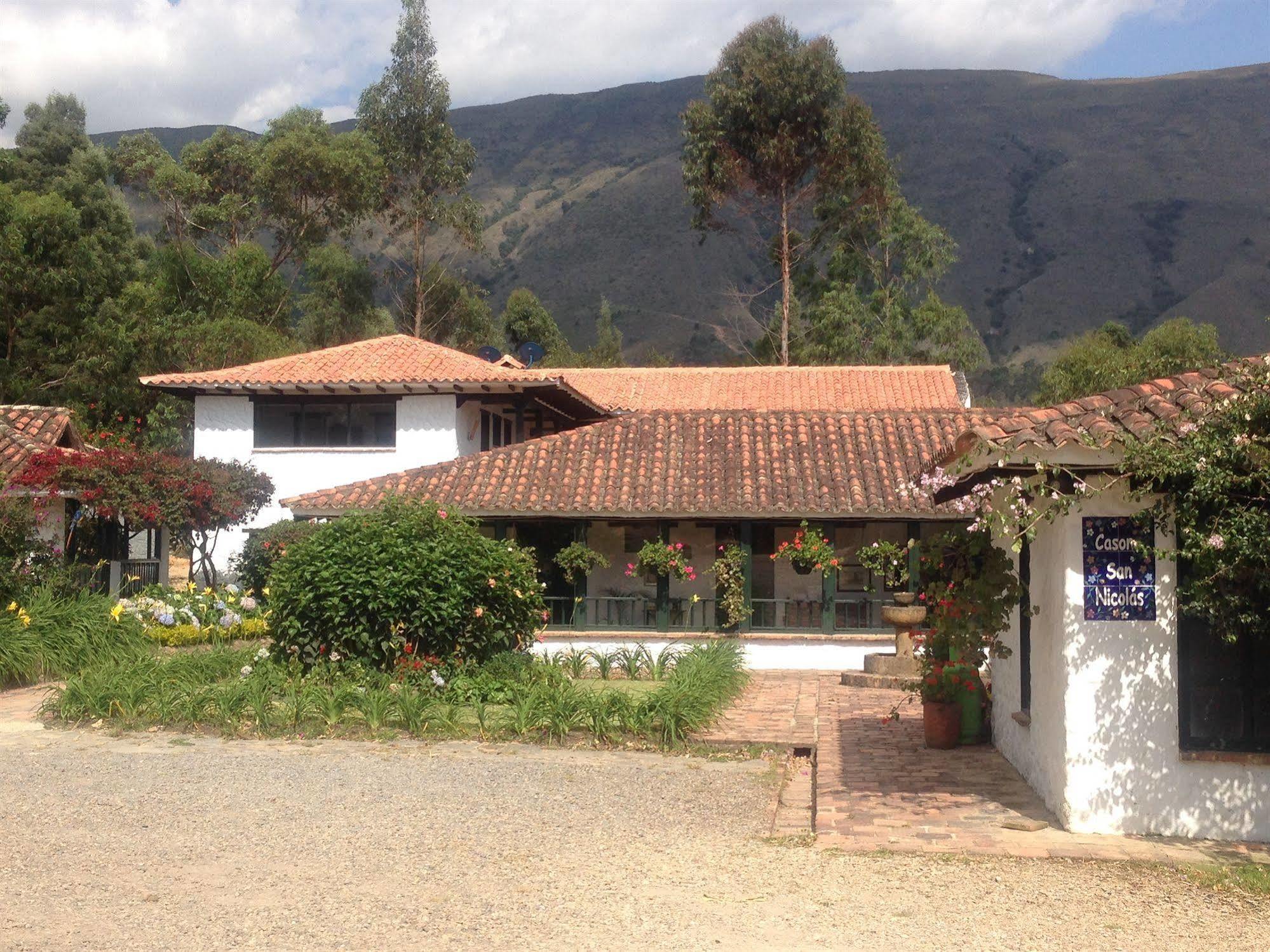 Casa San Nicolas Villa de Leyva Bagian luar foto